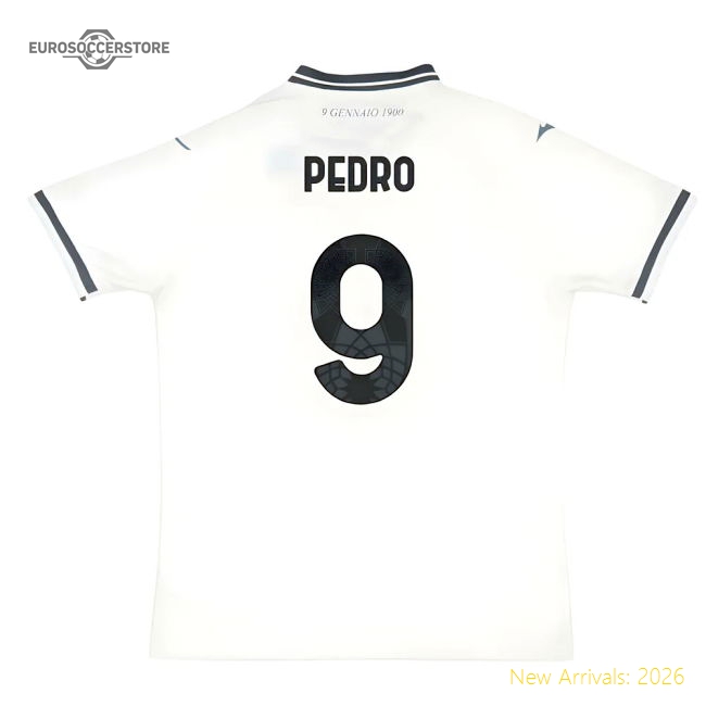 First-class 2025-2026 Biancocelesti Away Shirt (pedro 9)