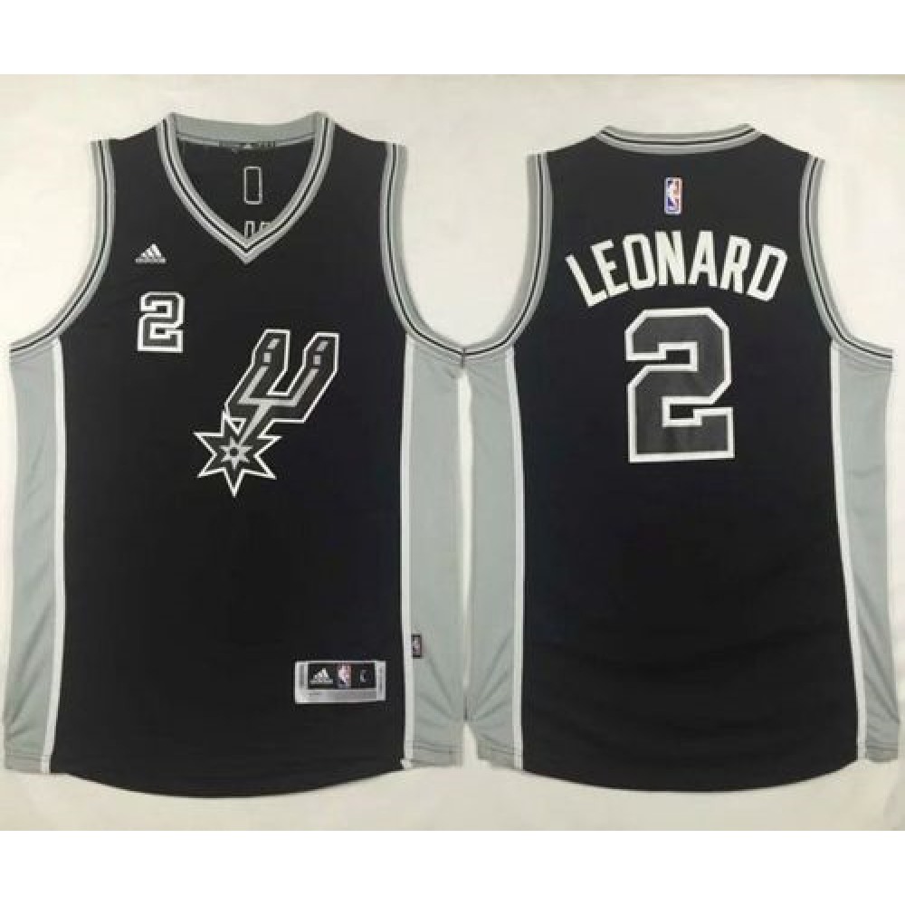 Performance Men's San Antonio Spurs #2 Kawhi Black Basketball Jersey