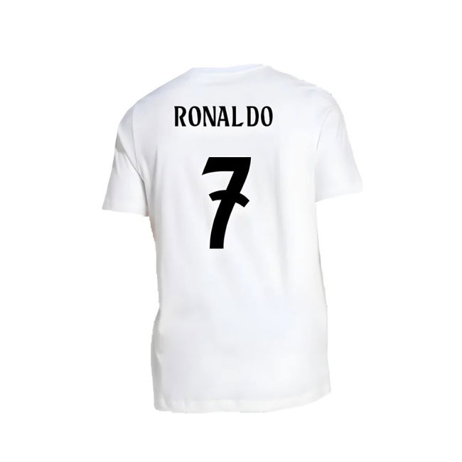 2024-2025 Real Madrid DNA Graphic Tee (White) (Ronaldo 7) - Match D...