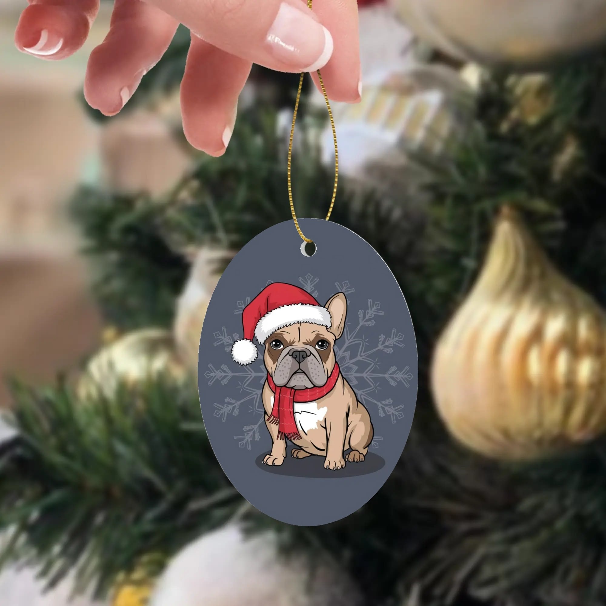 Street-Ready Stylish Milo - Christmas Ornaments for Dog Owners Durable