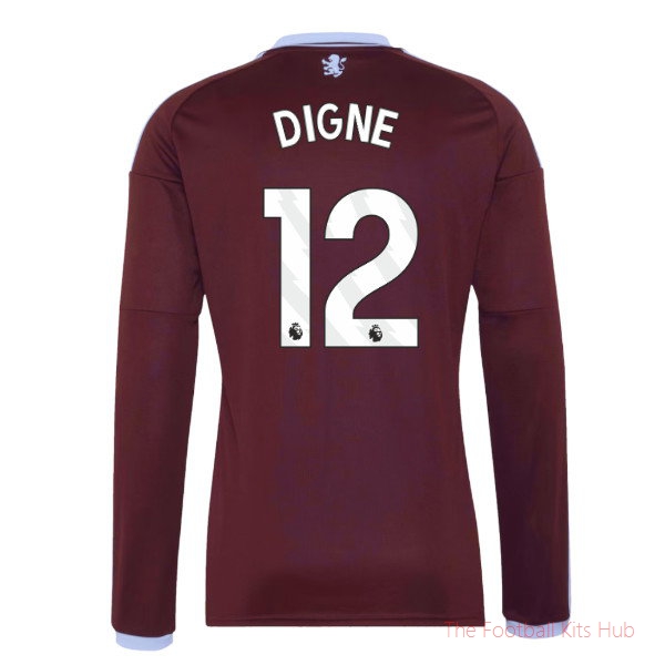 Aston Villa 2026-2027 Long Sleeve Home Shirt (Digne 12)