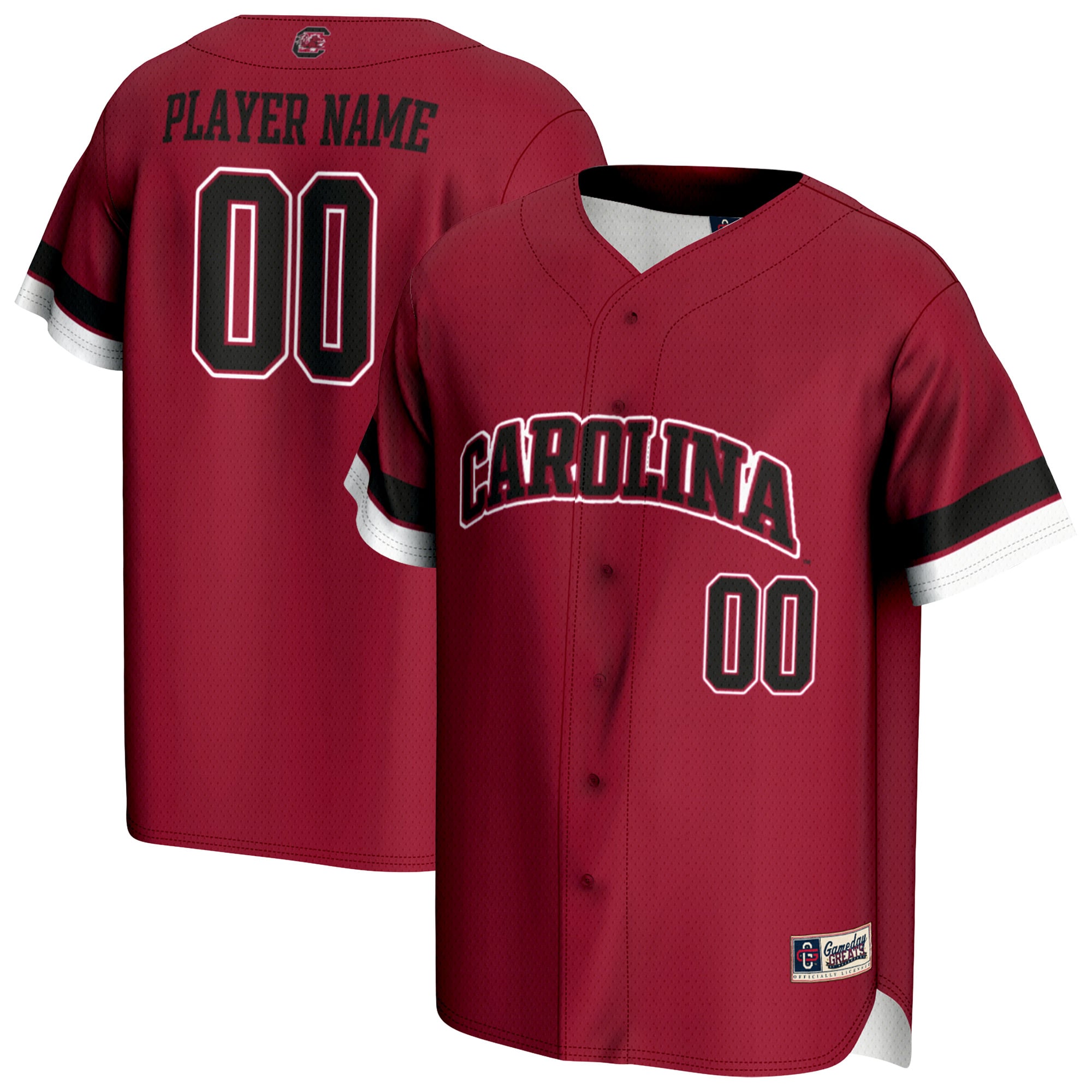South Carolina Gamecocks GameDay Greats Youth NIL Pick-A-Player Lightweight Baseball Jersey - Garnet