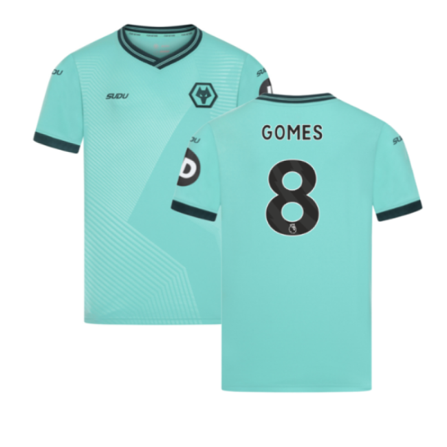 Authentic 2025-2026 Wolves Away With Retro Design - Machine Washable