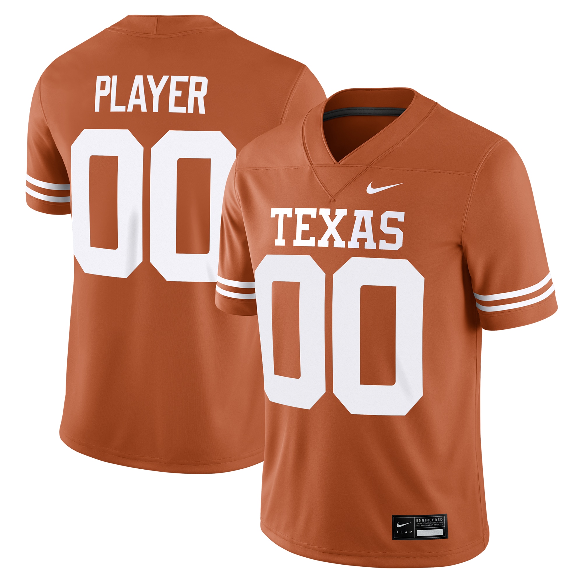 [NJP] Texas Longhorns NIL Pick-A-Player Game Jersey - Texas Orange