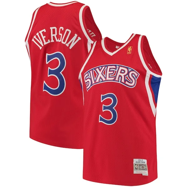 Pro-Grade Allen Iverson PHI NBA Jersey - Value Deal - Licensed Product