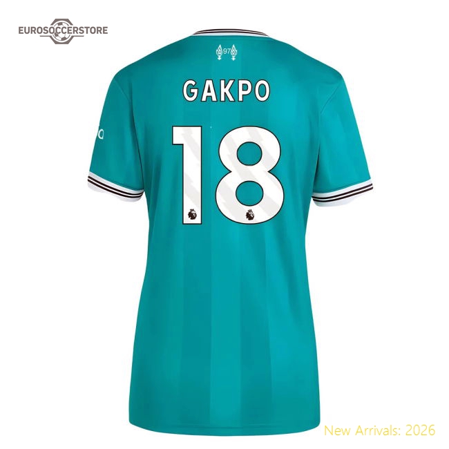 Elegant Womens Liverpool Gakpo Jersey 2025-2026 Soft-touch