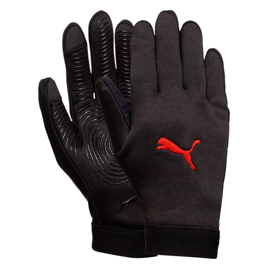 Milan Player Gloves Field Puma Jet Black/for All Time Red