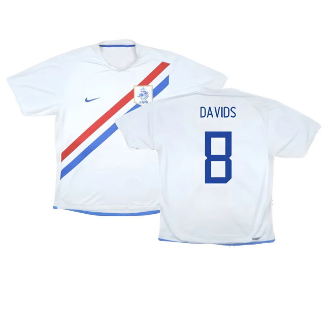 Holland 2006-08 Away Shirt ((Very Good) S) (Davids 8) Holland