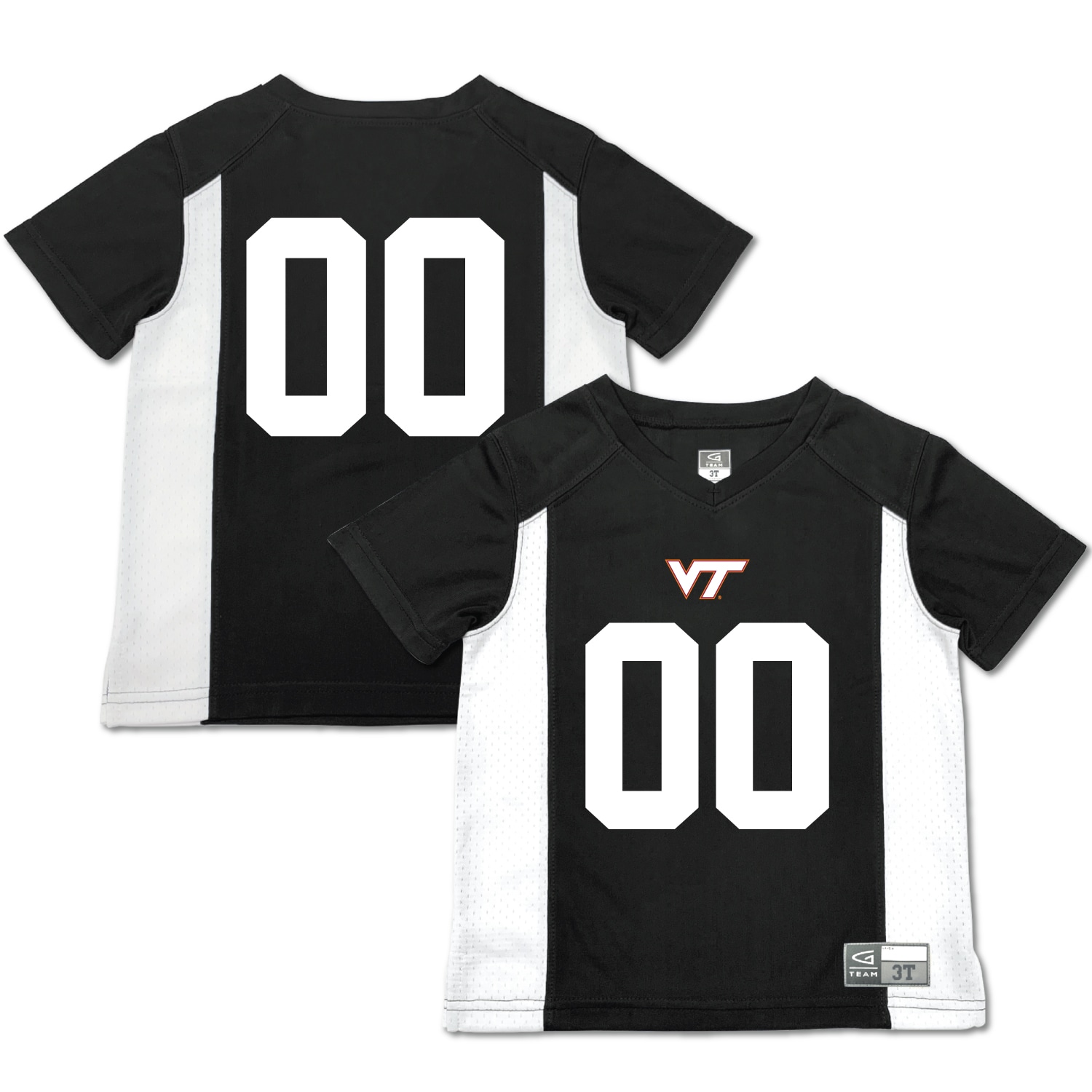 [NJP] Virginia Tech Hokies Garb Toddler Football Jersey - Black