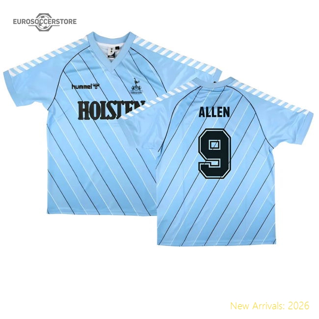 Tottenham 1985/87 Retro Hummel Away Soccer Shirt (Allen 9)