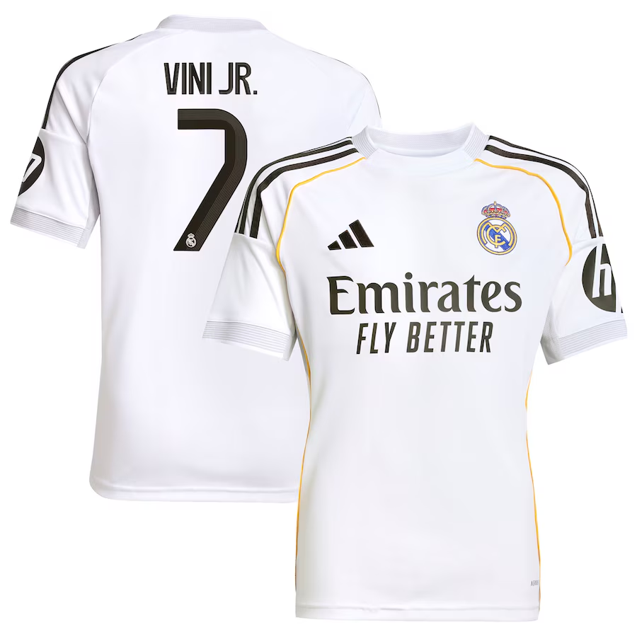 High Quality Authentic Real Madrid 2526 Home Shirt 7 VINI JR