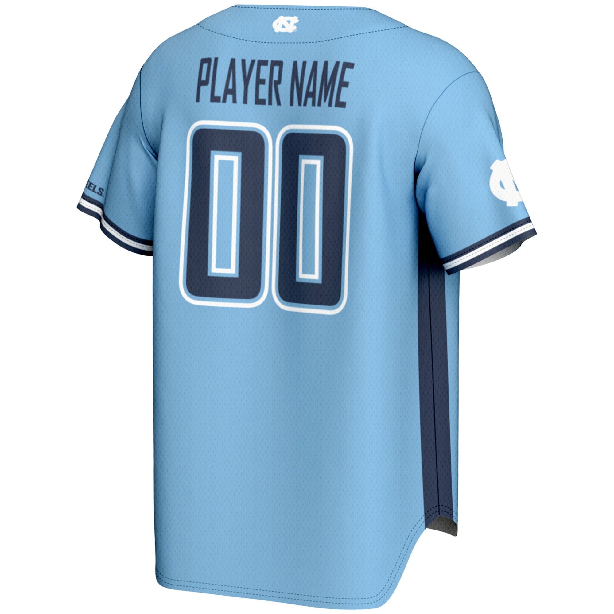 [NJP] North Carolina Tar Heels GameDay Greats Unisex NIL Pick-A-Player Baseball Lightweight Jersey - Carolina Blue