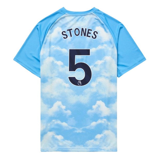 [DDJ] 2026-2027 Man City Warm Up Jersey (Icy Blue) - Kids (Stones 5)