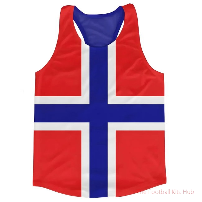 Men Norway Flag Running Vest