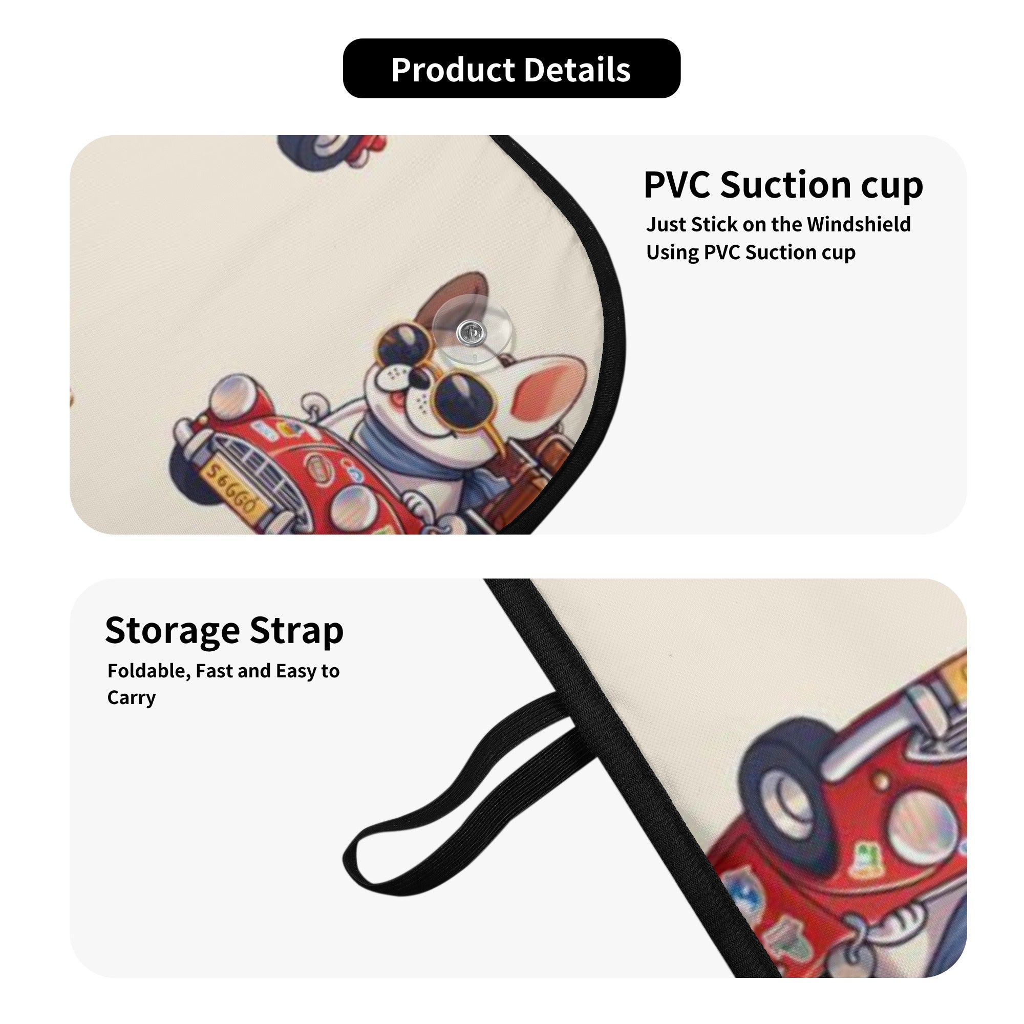 Street-Ready Rain - Car Auto Sun Shade for Everyday Wear Durable