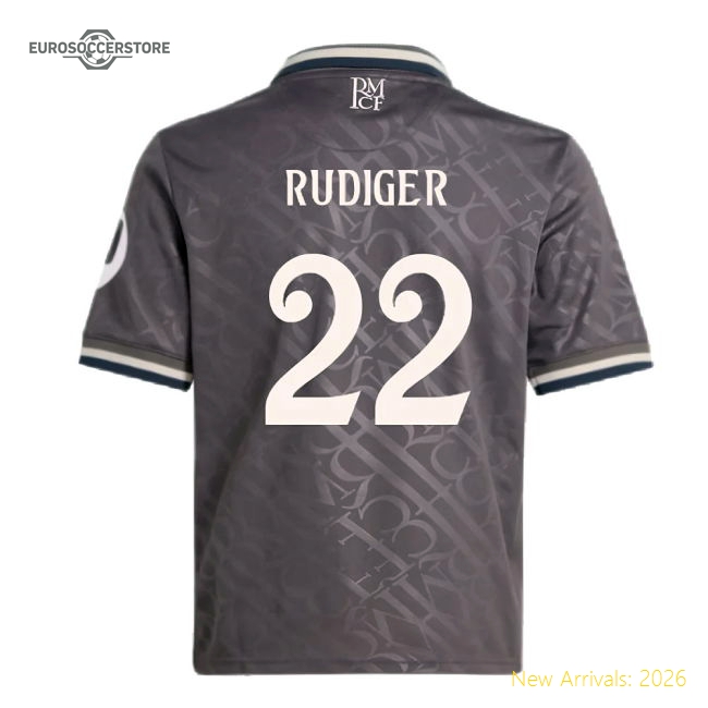 High-quality Football Team Youth Rudiger Jersey 2024-2025 Quick-dry