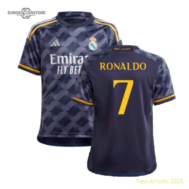 2023-2024 Real Madrid Away Premium Jersey Ronaldo Adidas Climacool