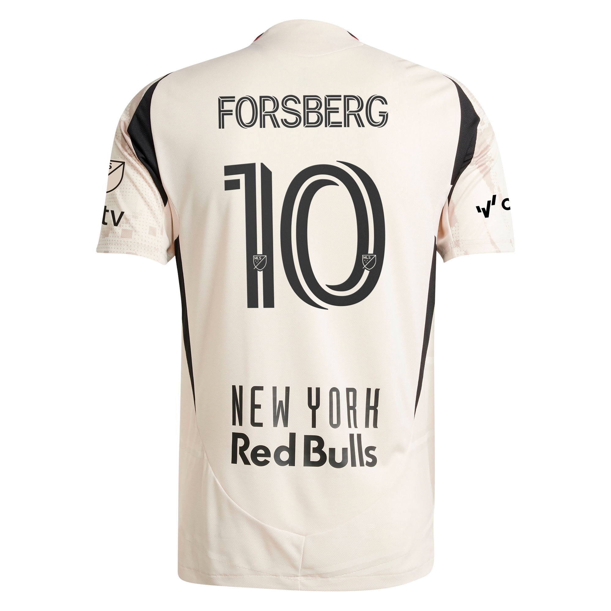 [LK] Emil Forsberg New York Red Bulls 2025 Stone Kit Authentic Player Jersey - Tan
