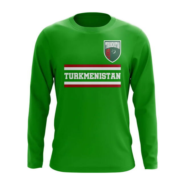 World-Class Turkmenistan Core Football Country Long Sleeve T-Shirt