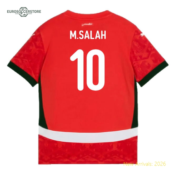 Non-toxic Kids Football Team M.salah Jersey 2024-2025 Tag-free