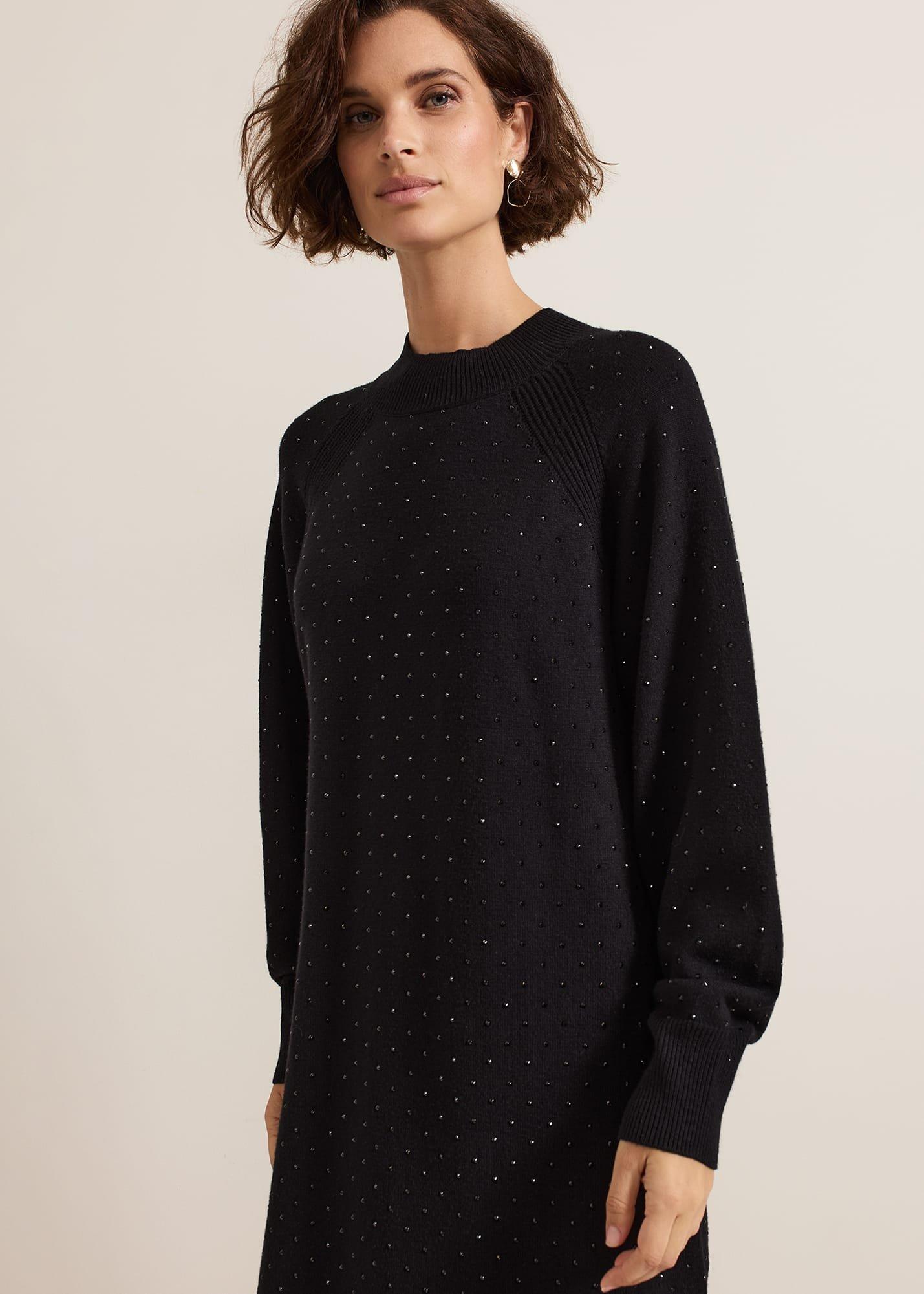 Tala Black Short Hotfix Dress