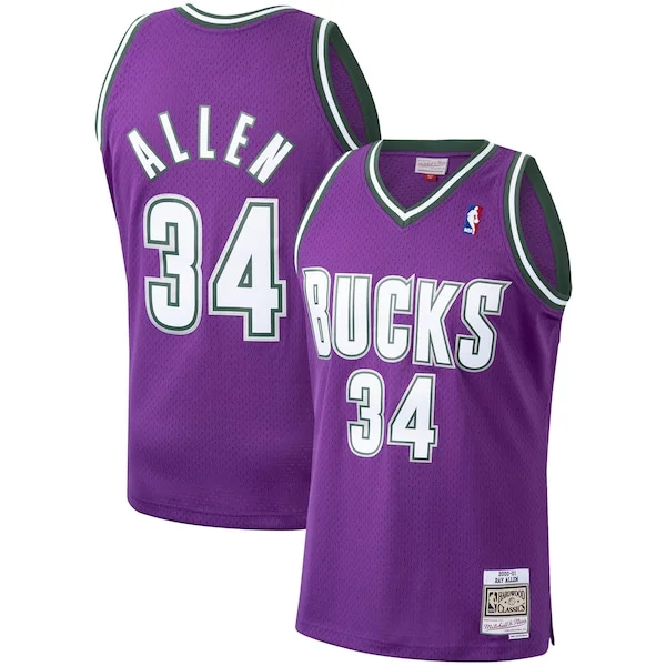 Ray Allen MIL Swingman Jersey - top-tier NBA workout NBA casual