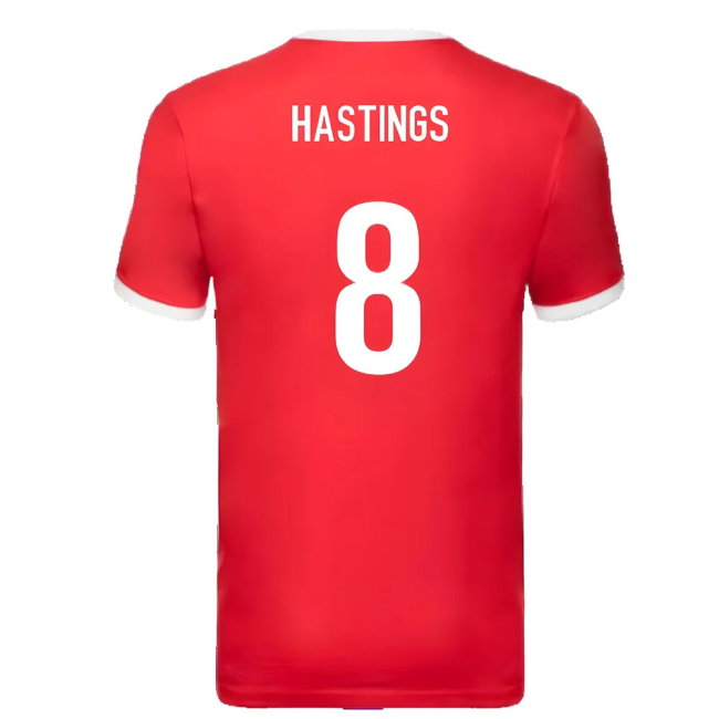 British and Irish Lions Ringer T-Shirt (Red) (Hastings 8)