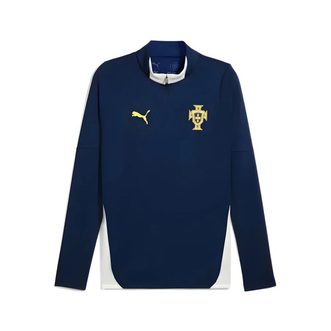 2025-2026 Portugal Training 1/4 Zip Top (Persian Blue)