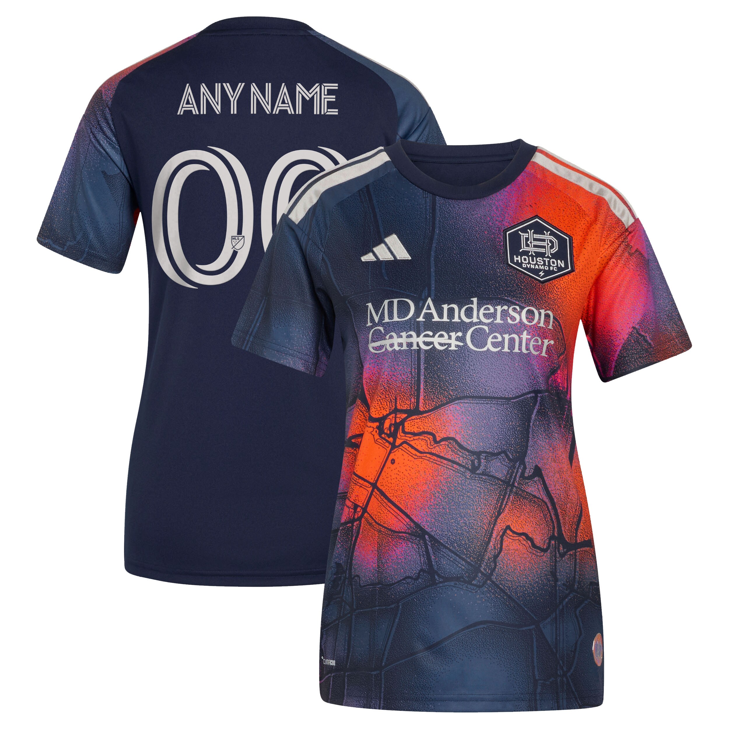 [SJH] Houston Dynamo FC Women's 2026 Mission Control Replica Custom Jersey - Blue