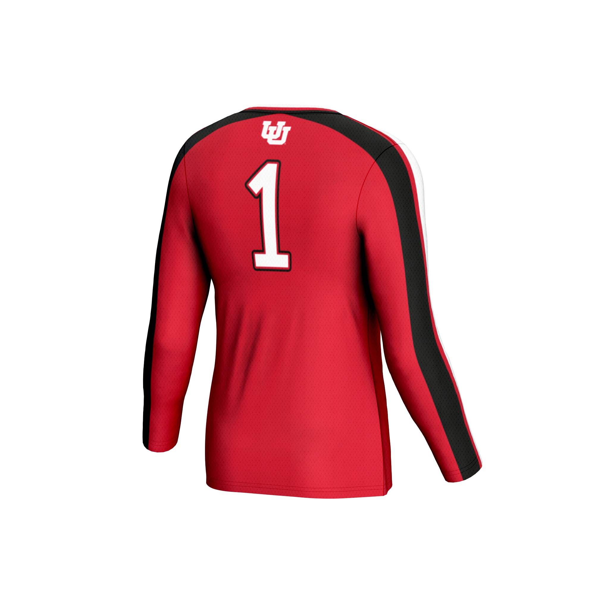[NJP] Utah Utes GameDay Greats Unisex #1 Lightweight Volleyball Fashion Jersey - Red