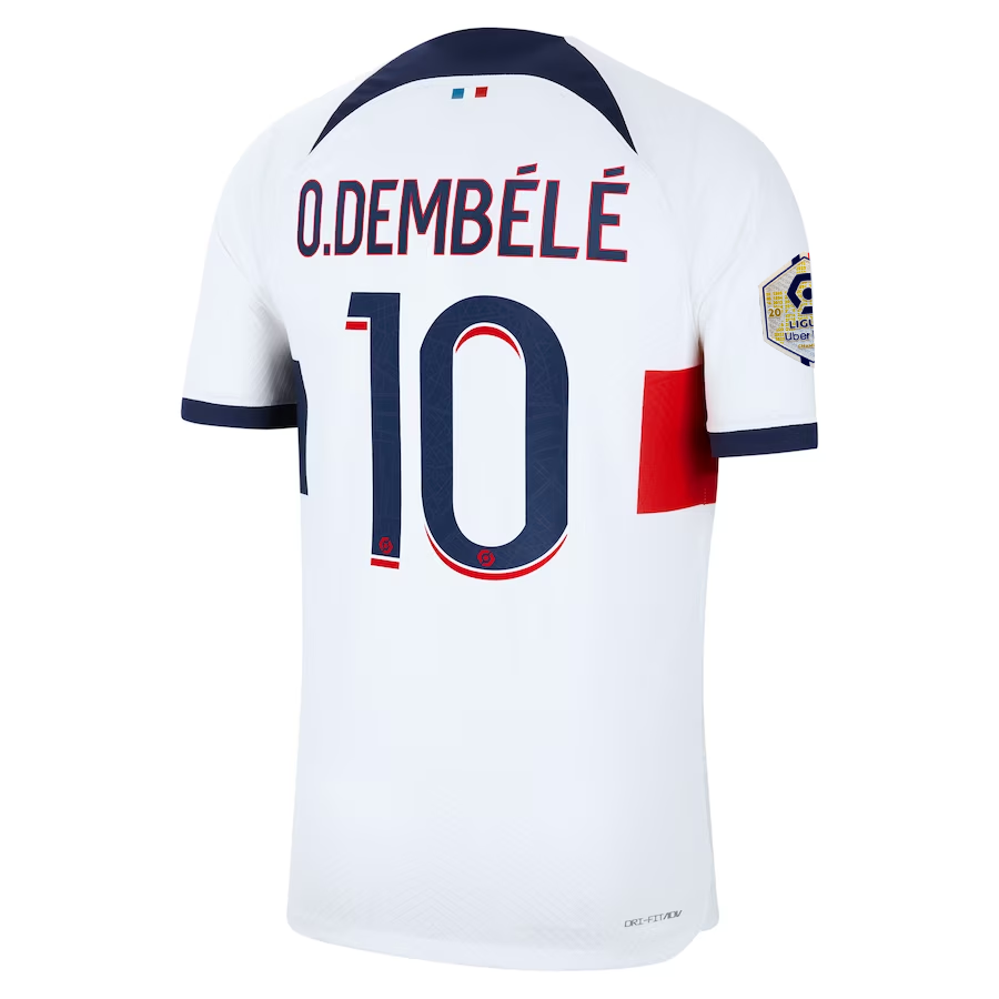 Paris Saint‑Germain FC Dembele 2023-2024 Lig Away Jersey – Authentic Shirt