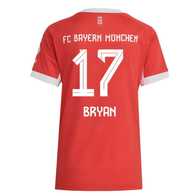 2025-2026 Home Shirt by Bayern Munich (Ladies