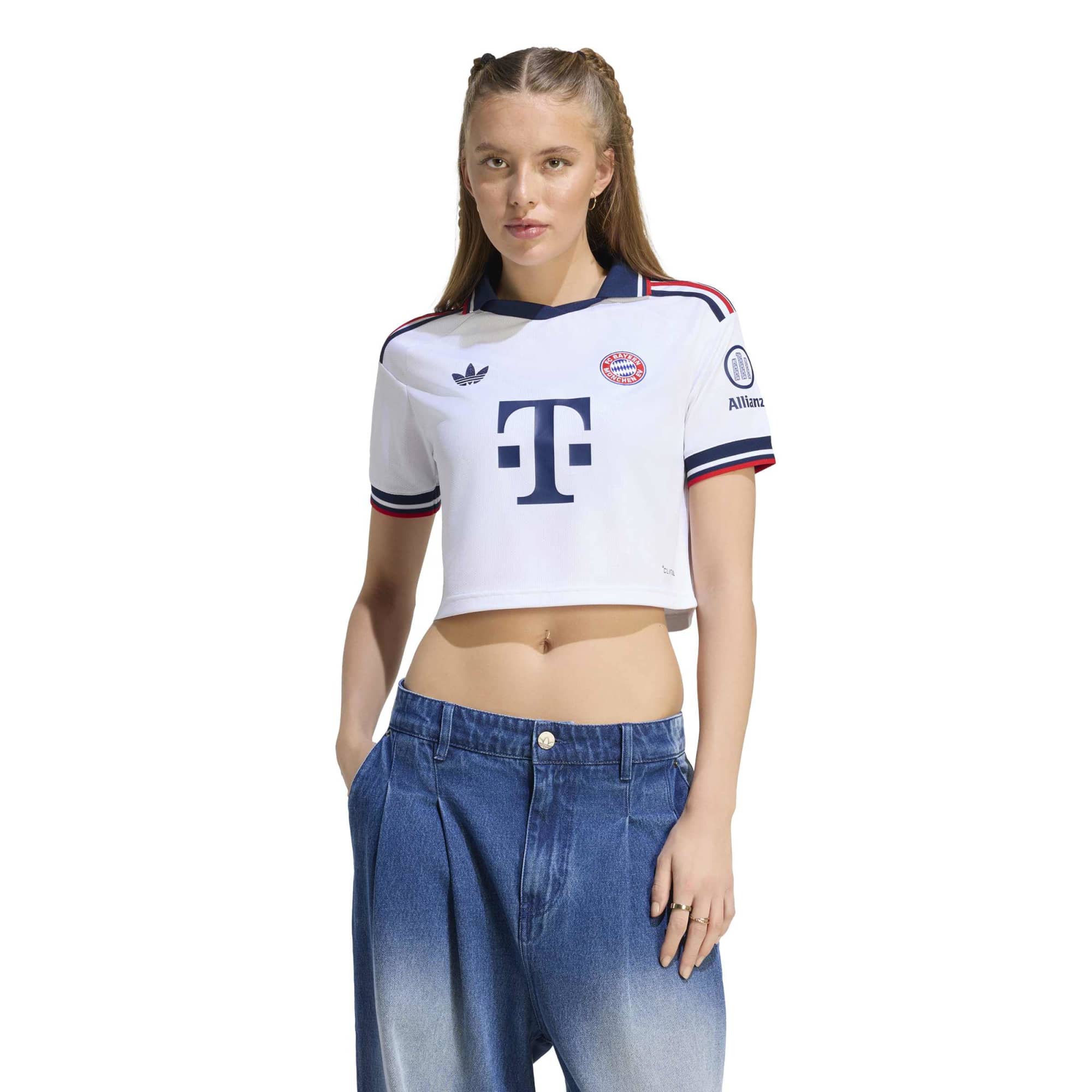 [SJH] Bayern Munich Women's 2026/27 Away Cropped Replica Jersey - White