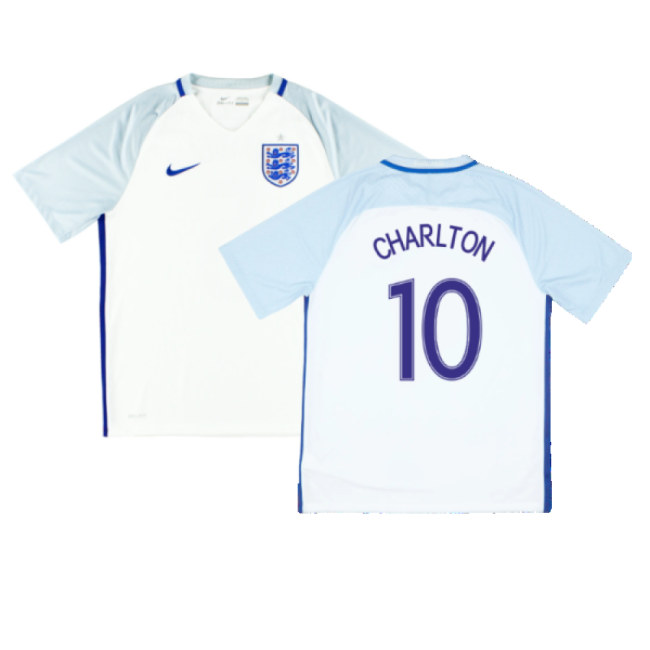 England 2016-17 Home Shirt ((Fair) XXL) (Charlton 10)