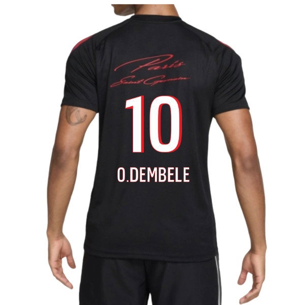[FJH] 2026-2027 PSG Strike Training Shirt (Black) (O.Dembele 10)