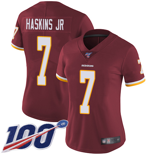 Official NFL Washington Redskins #7 Dwayne Haskins Red Limited Jersey