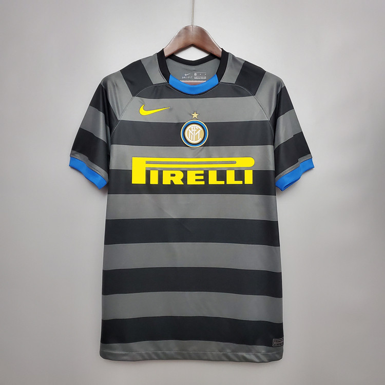 Authentic Inter Milan 20-21 Third Grey Soccer Jersey Football Shirt
