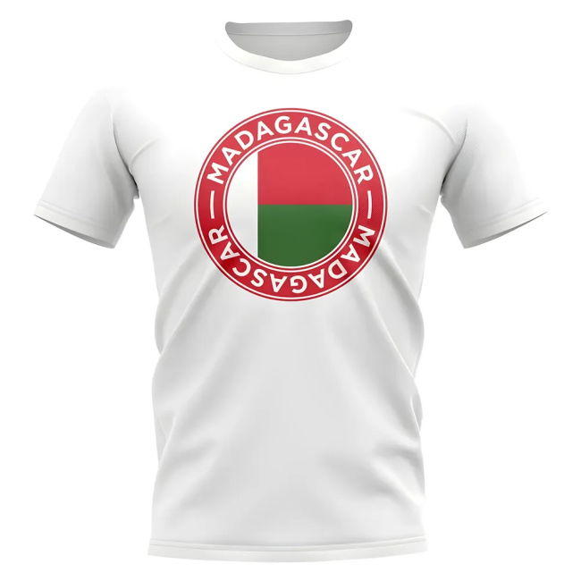 Tournament-Edition Top-Tier Madagascar Football Badge T-Shirt (White)