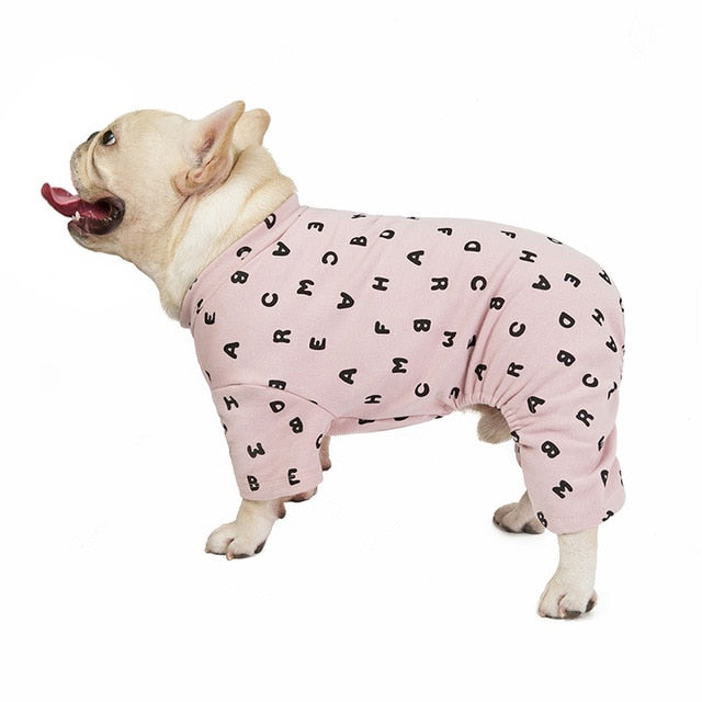 French Bulldog Letter Print Winter Clothes For French Bulldog (ws310) Warm Dog Outfit