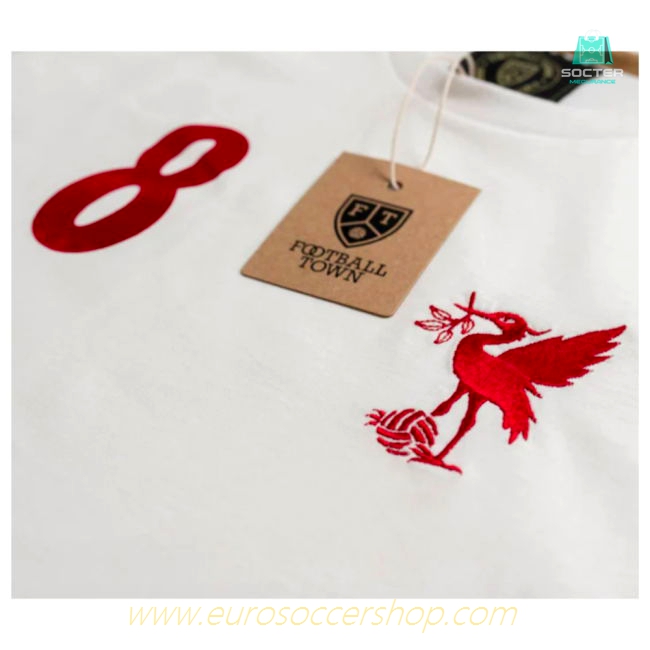 Steven Gerrard The Bird White 8 Retro Shirt