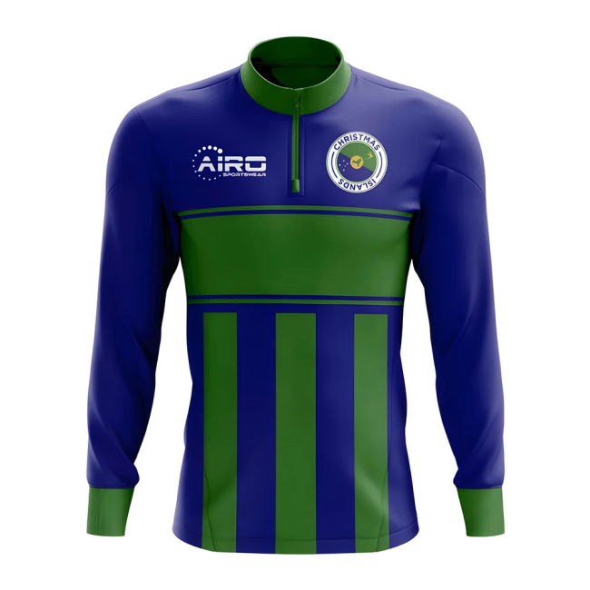 Jersey Christmas Island Concept Football Half Zip Midlayer Top
