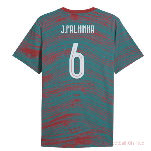 2026-2027 Portugal FtblCulture Tee AOP (Red) (J.Palhinha 6)