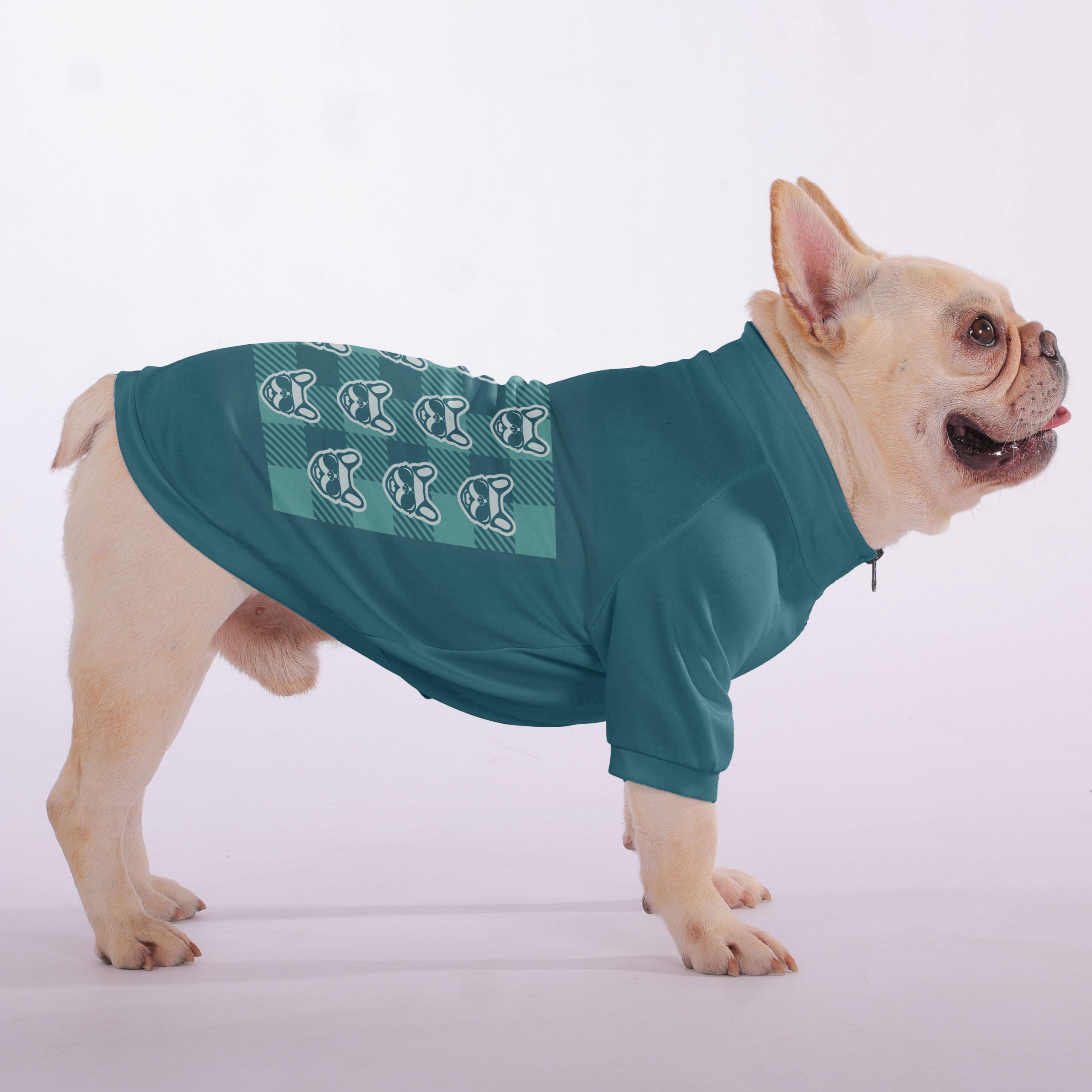 Zip-up Sweatshirt For French Bulldogs For Frenchie Fans | Stylish Look