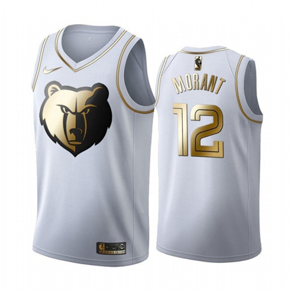 Collector's Item Premium Men's Grizzlies #12 Ja White Basketball Jersey