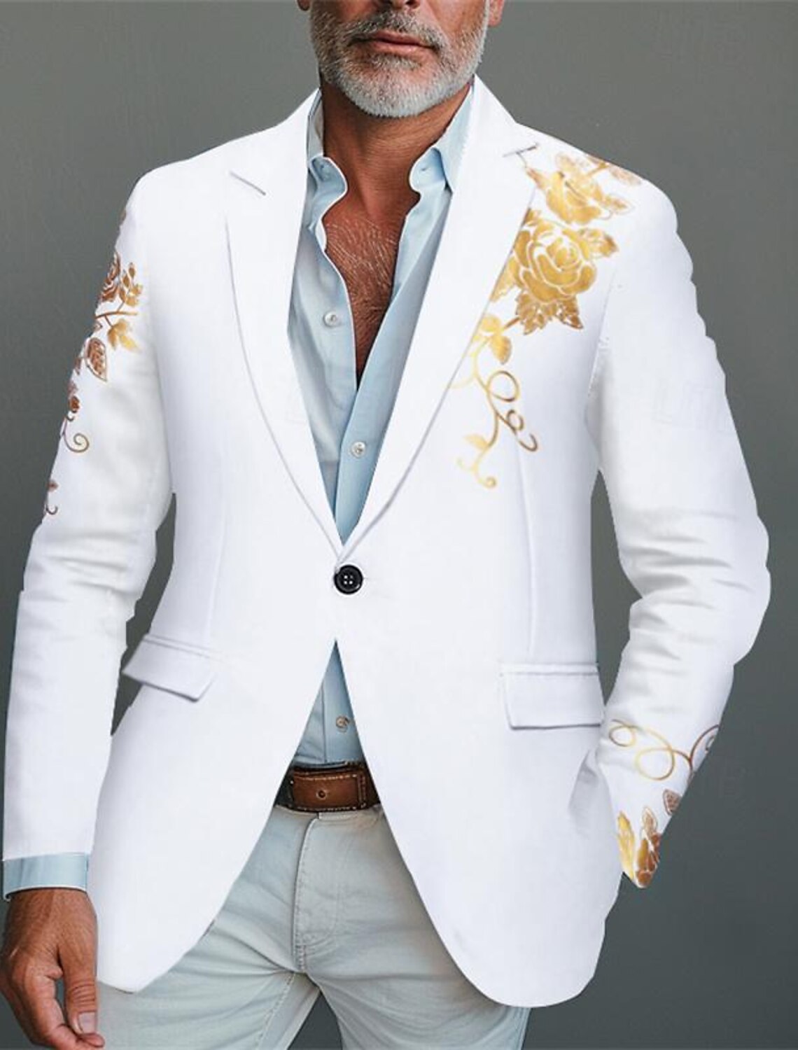 Men's Blazer Business Cocktail Party Wedding Fashion Casual Spring #1