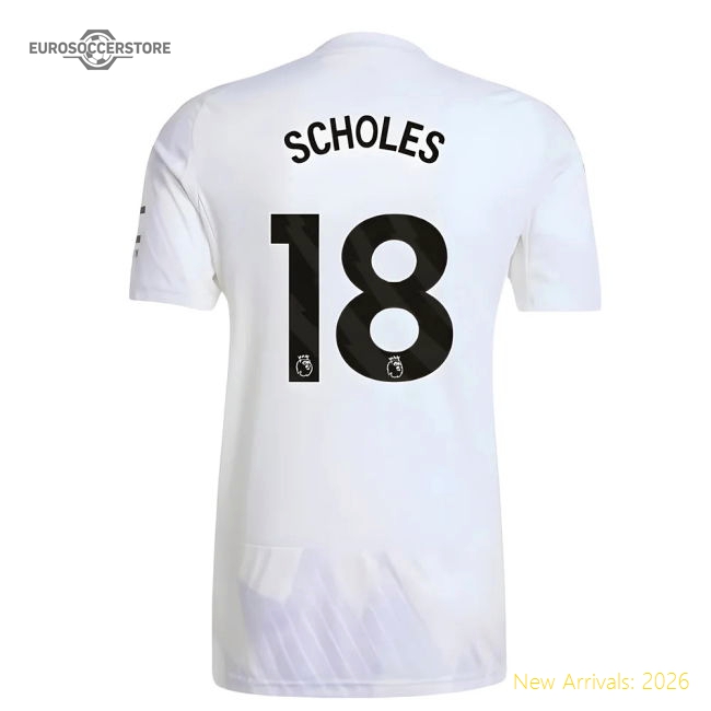 High-quality 2025-2026 Man Utd Away Shirt (scholes 18) - Authentic Design