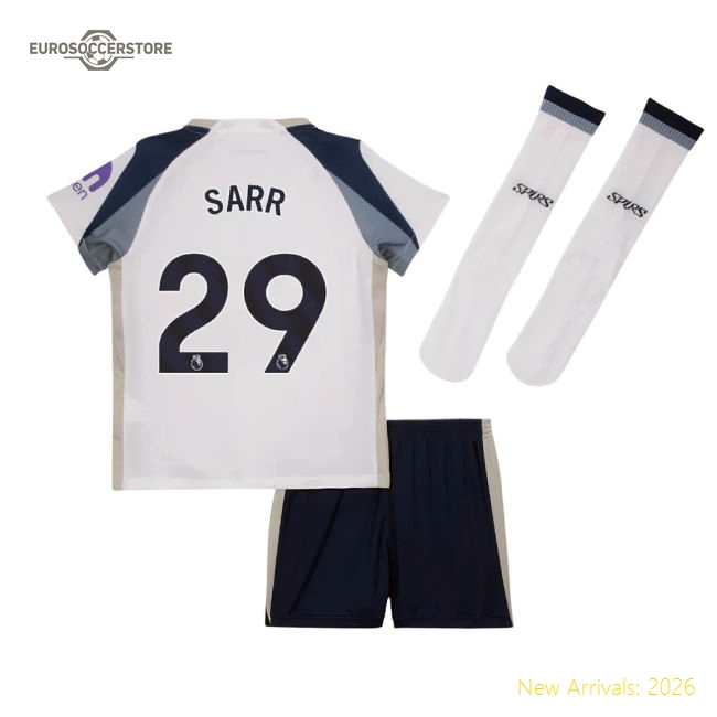 Tottenham Hotspur 2024-25 Home Fan Version For Kids (Sarr Game