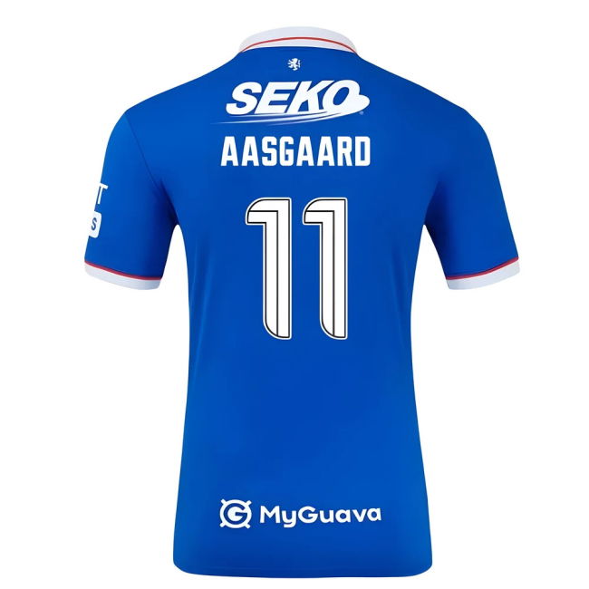 Rangers Fc Aasgaard #11 Ultra Comfort Avid 2024-2025 Season Fan Shirt