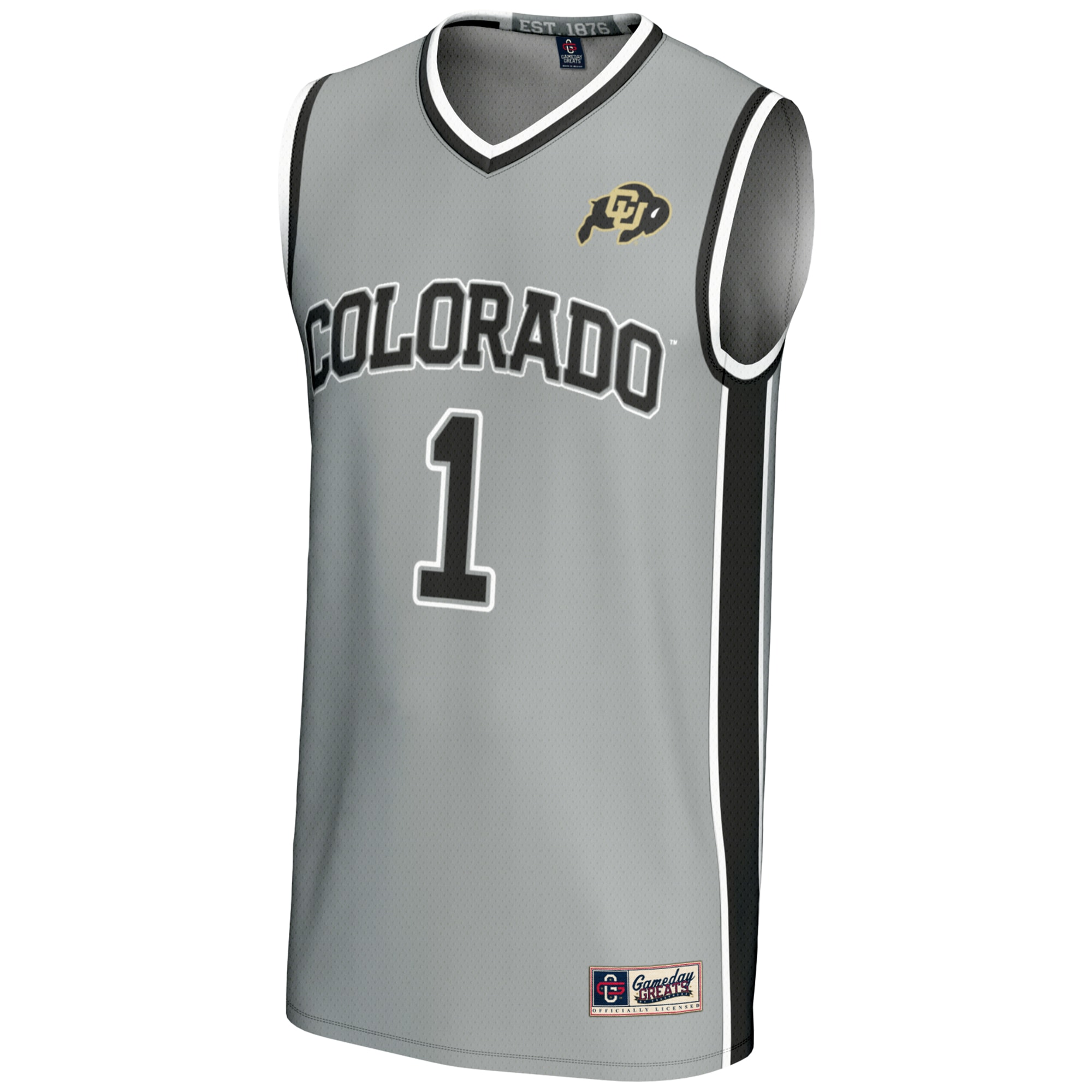 [NJP] Colorado Buffaloes GameDay Greats Replica Lightweight Basketball Jersey - Gray