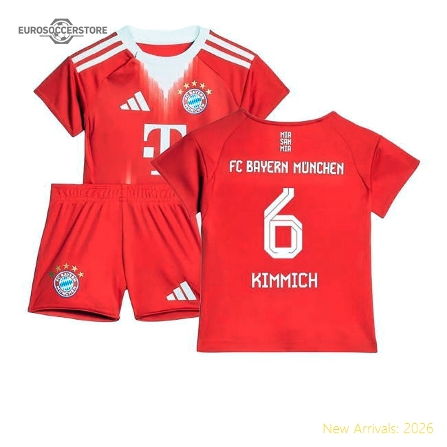 High-Quality 2025-2026 Bayern Munich Home Baby Kit (Kimmich 6)